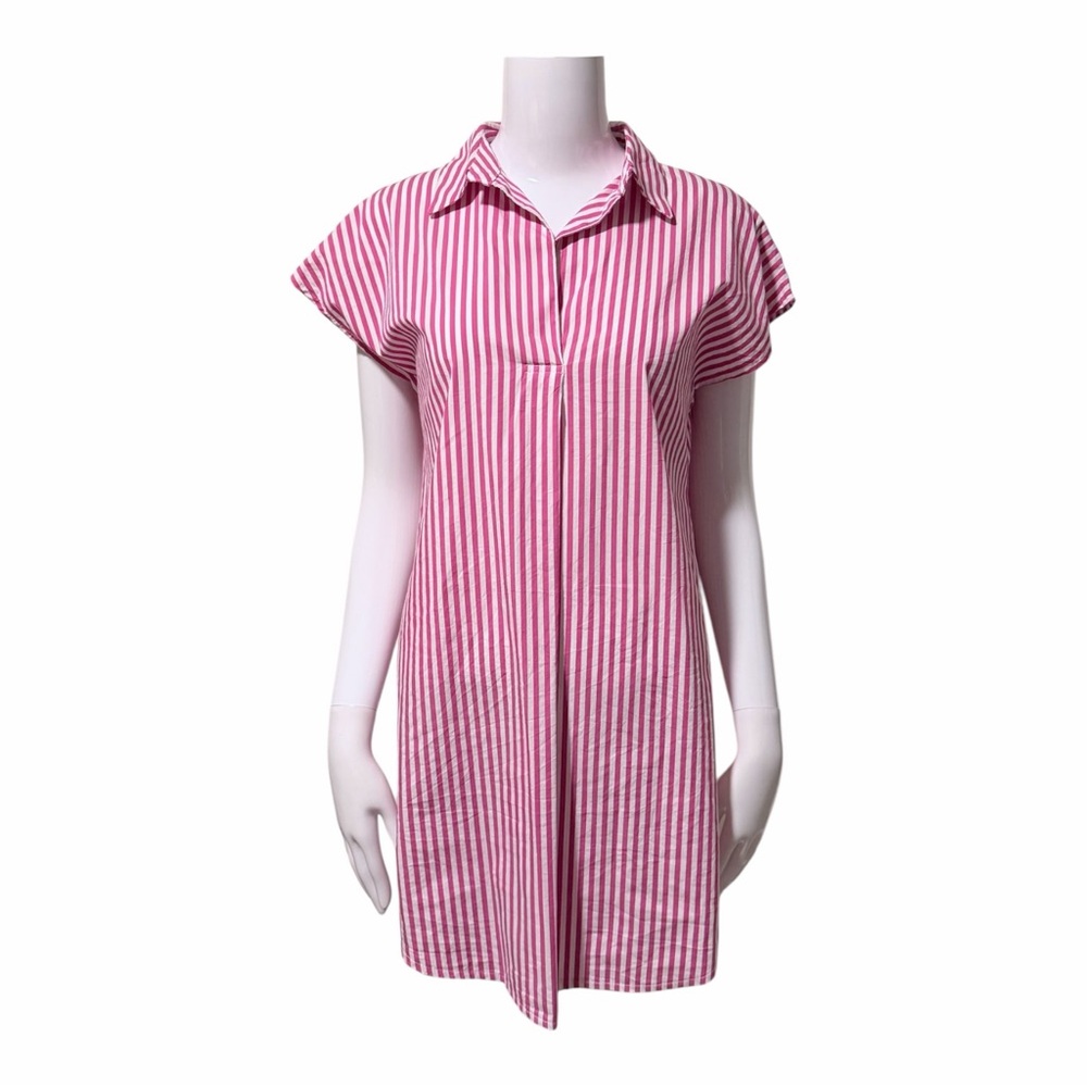Jude Connally Striped Shift Dress Size XS Beach Preppy Coastal Grandma Casual - Picture 3 of 9